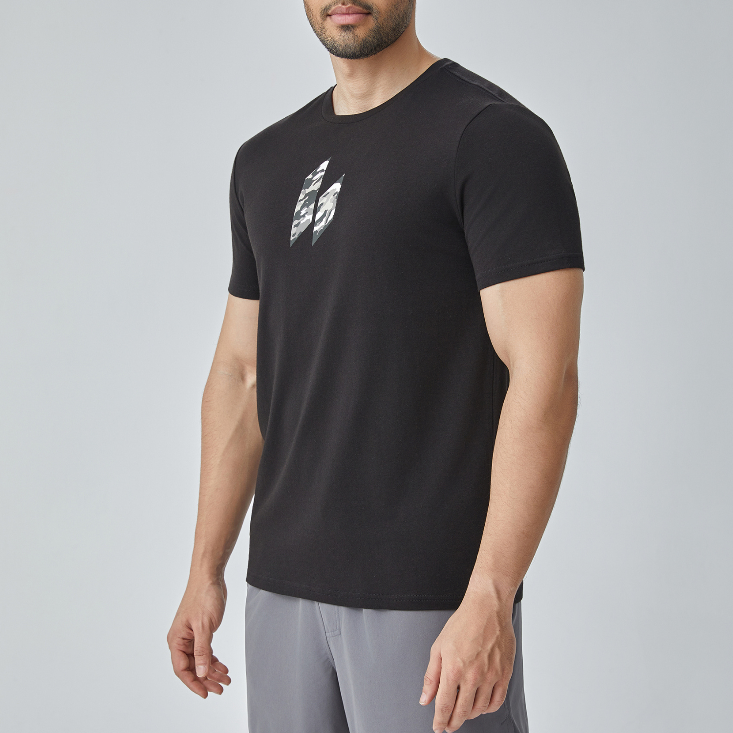 Camo Icon HY-Blend Crew Tee Black